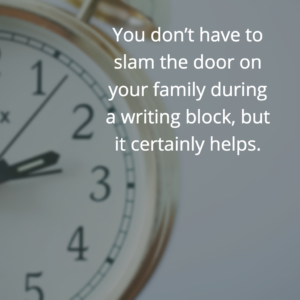 close the door during writing blocks